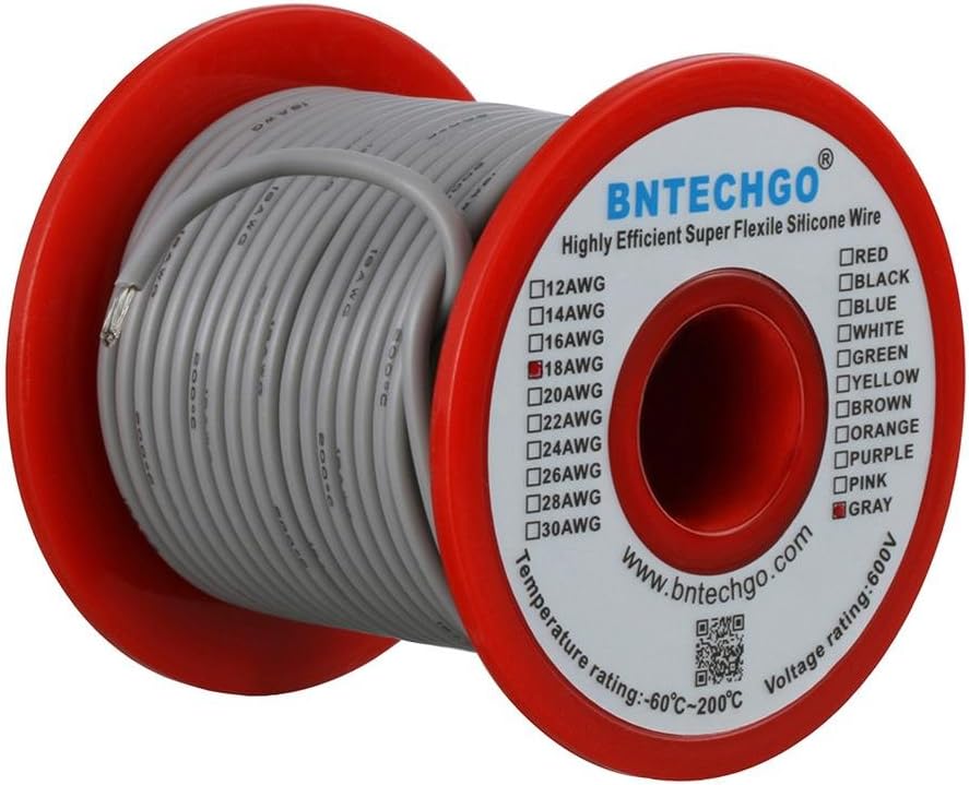 18 Gauge Silicone Wire Kit 7 Color Each 50 ft Stranded Tinned Copper Wire Pack of 2 P175