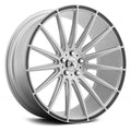 19x22 x 9.5 Brushed Silver Wheels with Carbon Fiber Inserts O344981