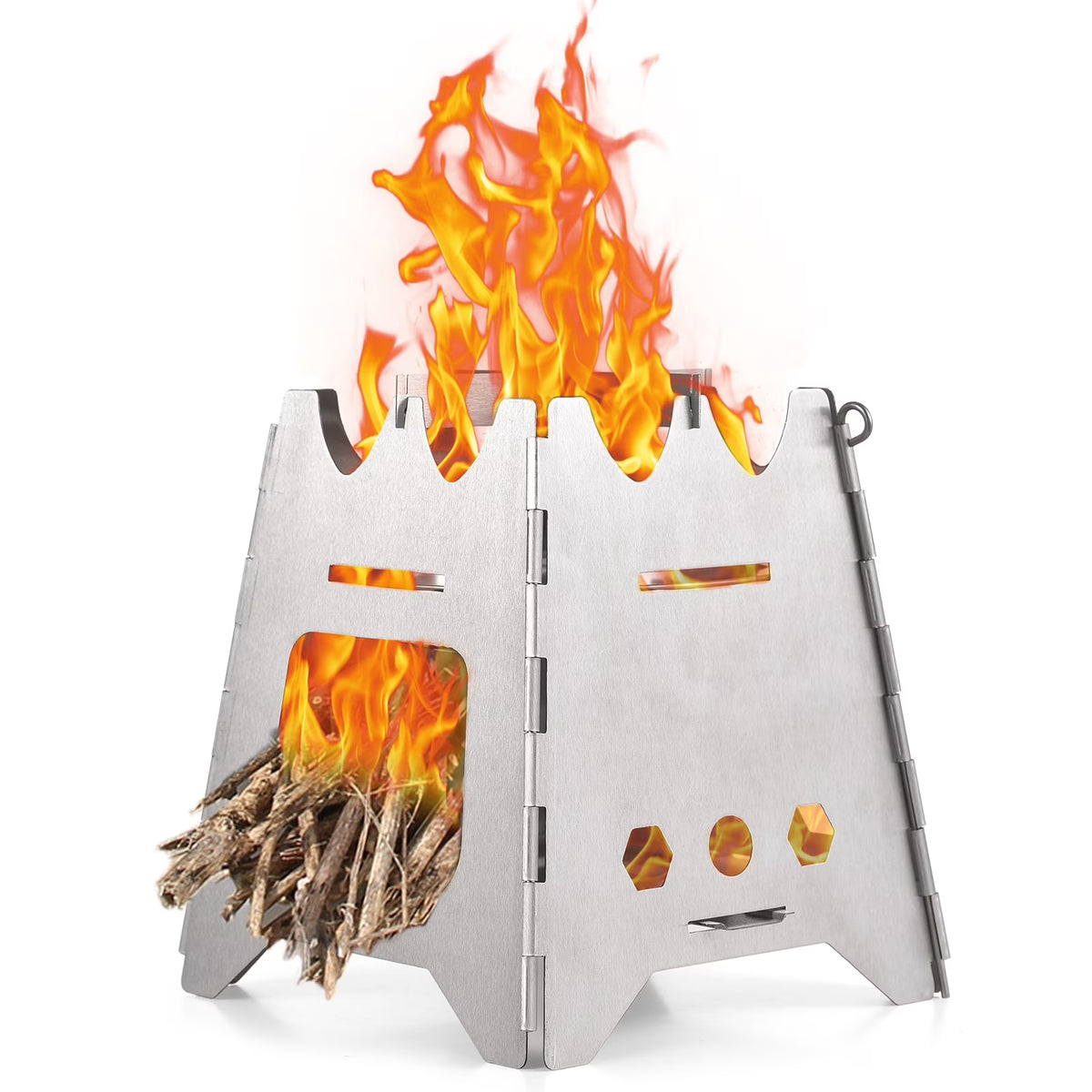 Collapsible Stainless Steel Backpacking Stove R936