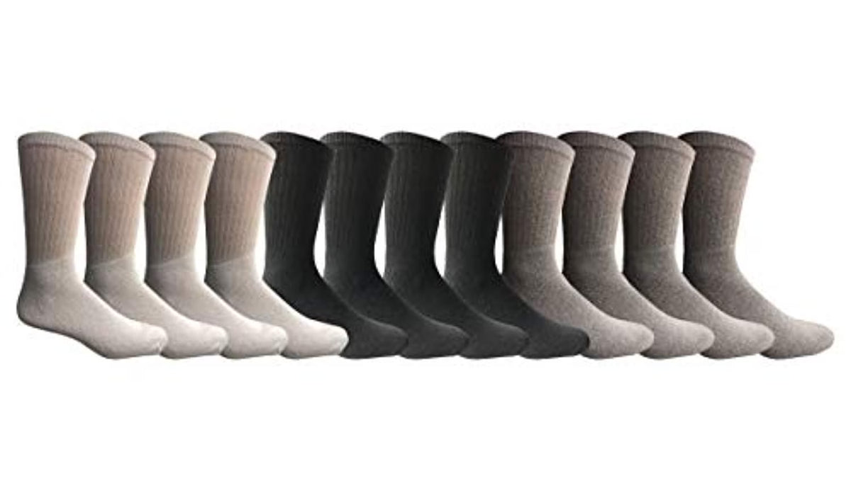 24 Pairs White Athletic Crew Socks G79913