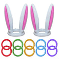 Inflatable Easter Bunny Rabbit Ears Hat Ring Toss Kids Game Toy Y43357