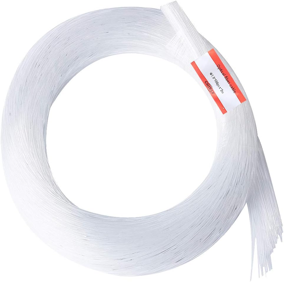 4921ft 0.04in PMMA Plastic Optical Fiber Light Cable E739