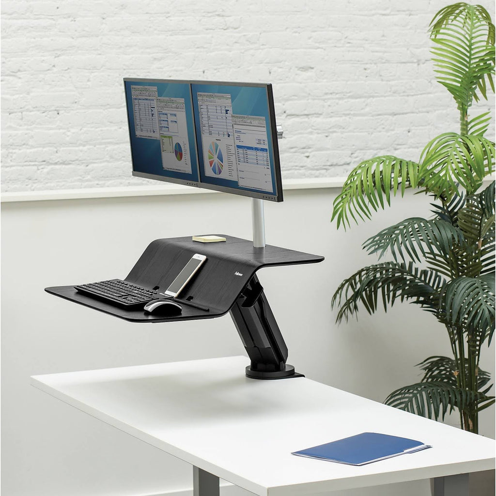 Black Sit-Stand Workstation V4041