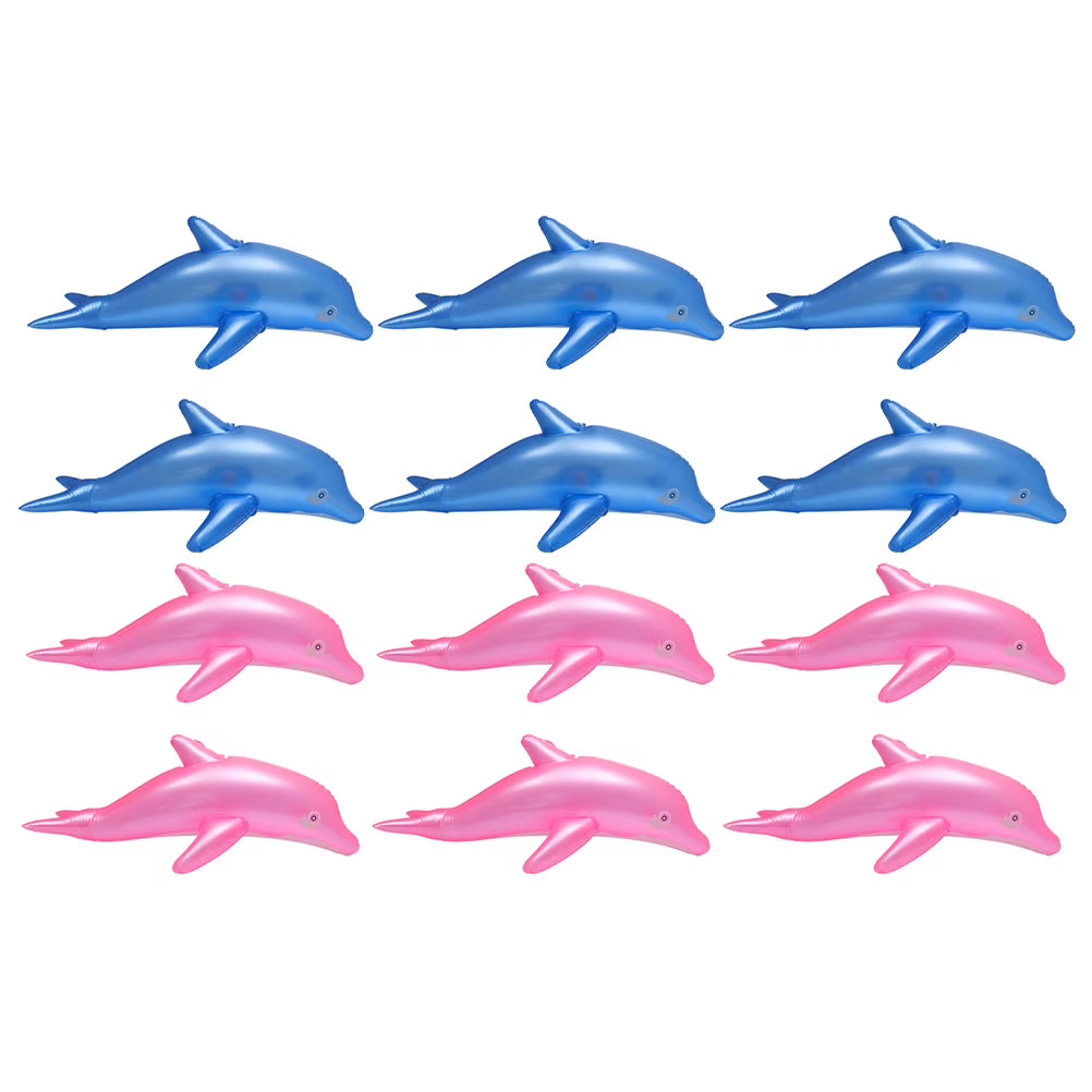 12 Pcs Inflatable Dolphin Toys D4735