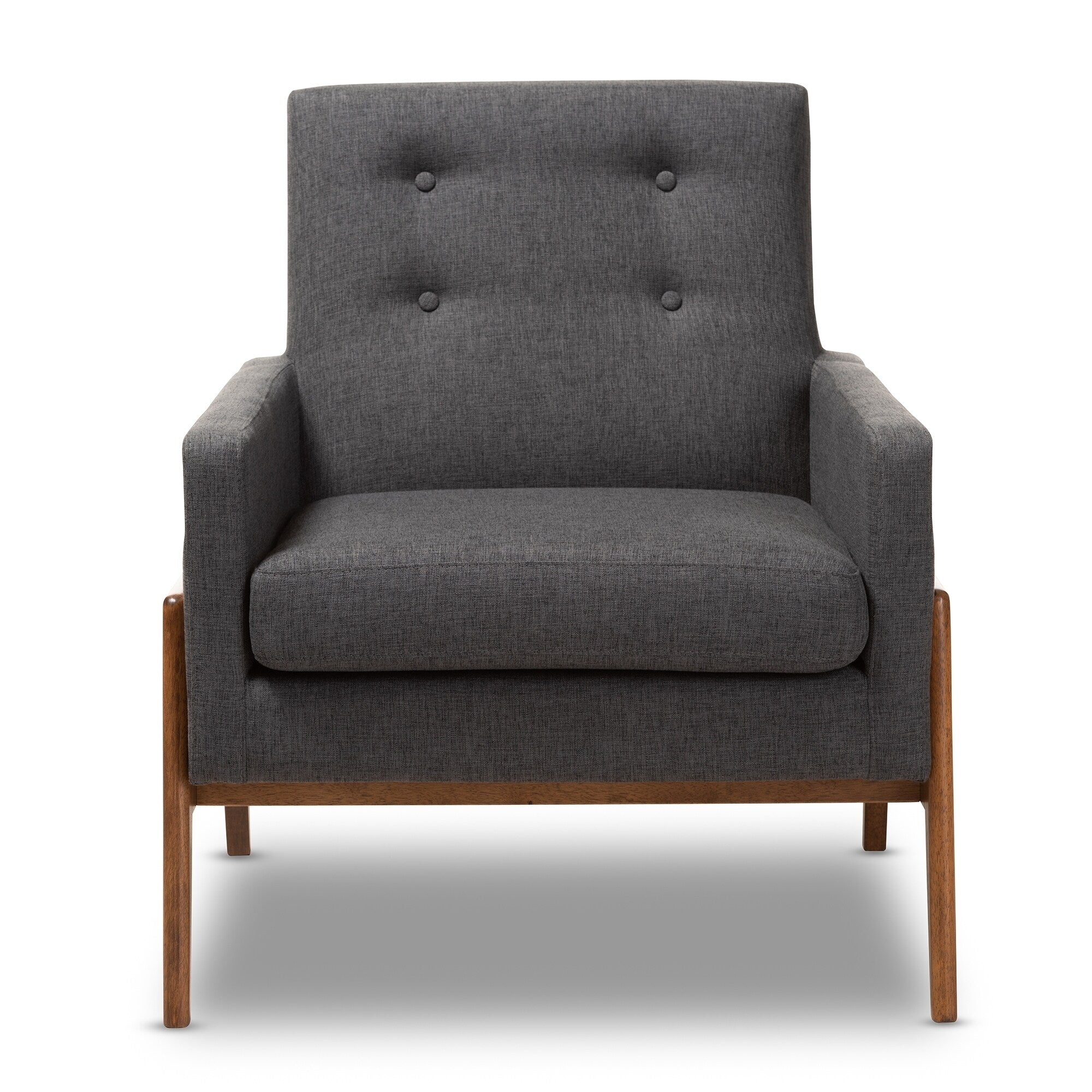 Charcoal Fabric Lounge Chair S19482