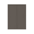 24 inch Wide Kitchen Cabinet Dark Gray Inset Shaker Double Door Q394842
