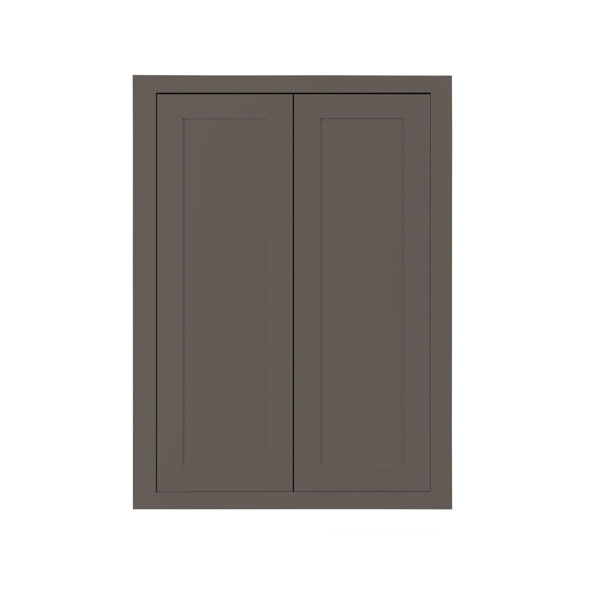 24 inch Wide Kitchen Cabinet Dark Gray Inset Shaker Double Door Q394842