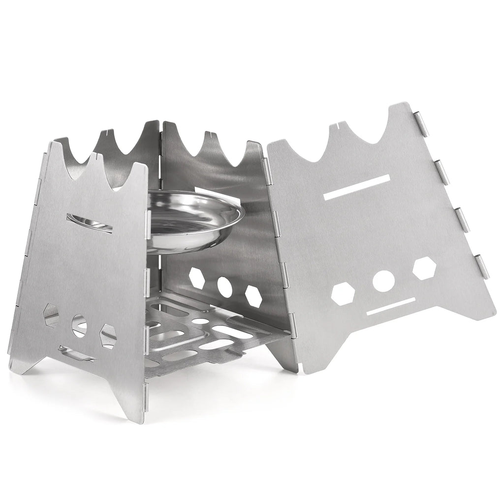 Collapsible Stainless Steel Backpacking Stove R936