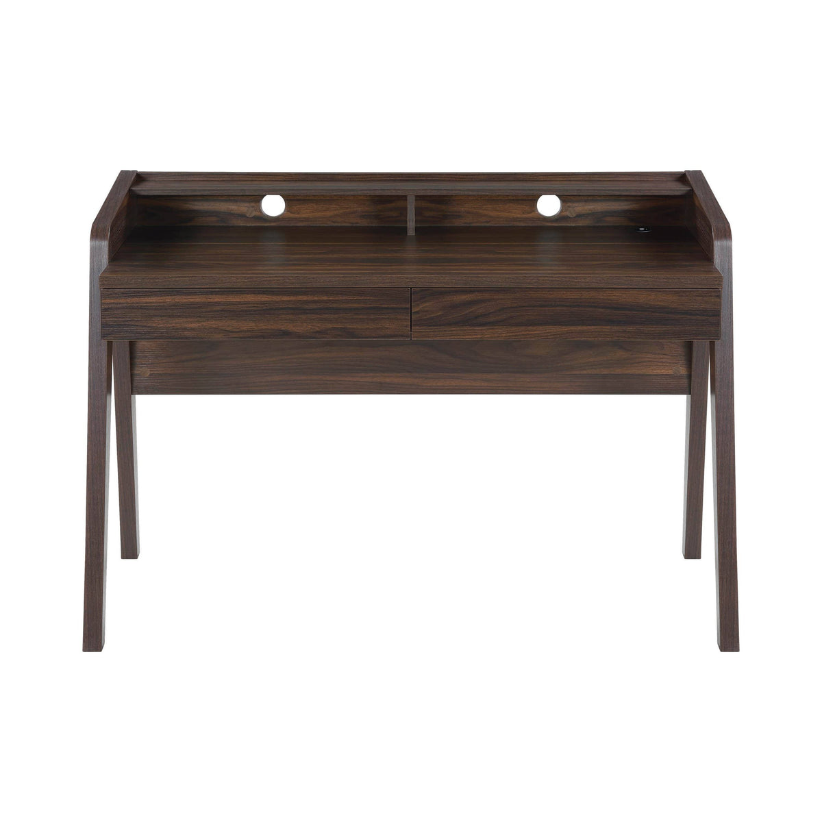 Walnut Writing Desk with Outlet Z850