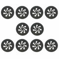 10 Round Cast Aluminum Wall Floor Vent Grate M93122