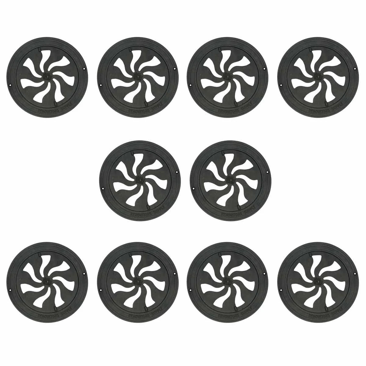 10 Round Cast Aluminum Wall Floor Vent Grate M93122