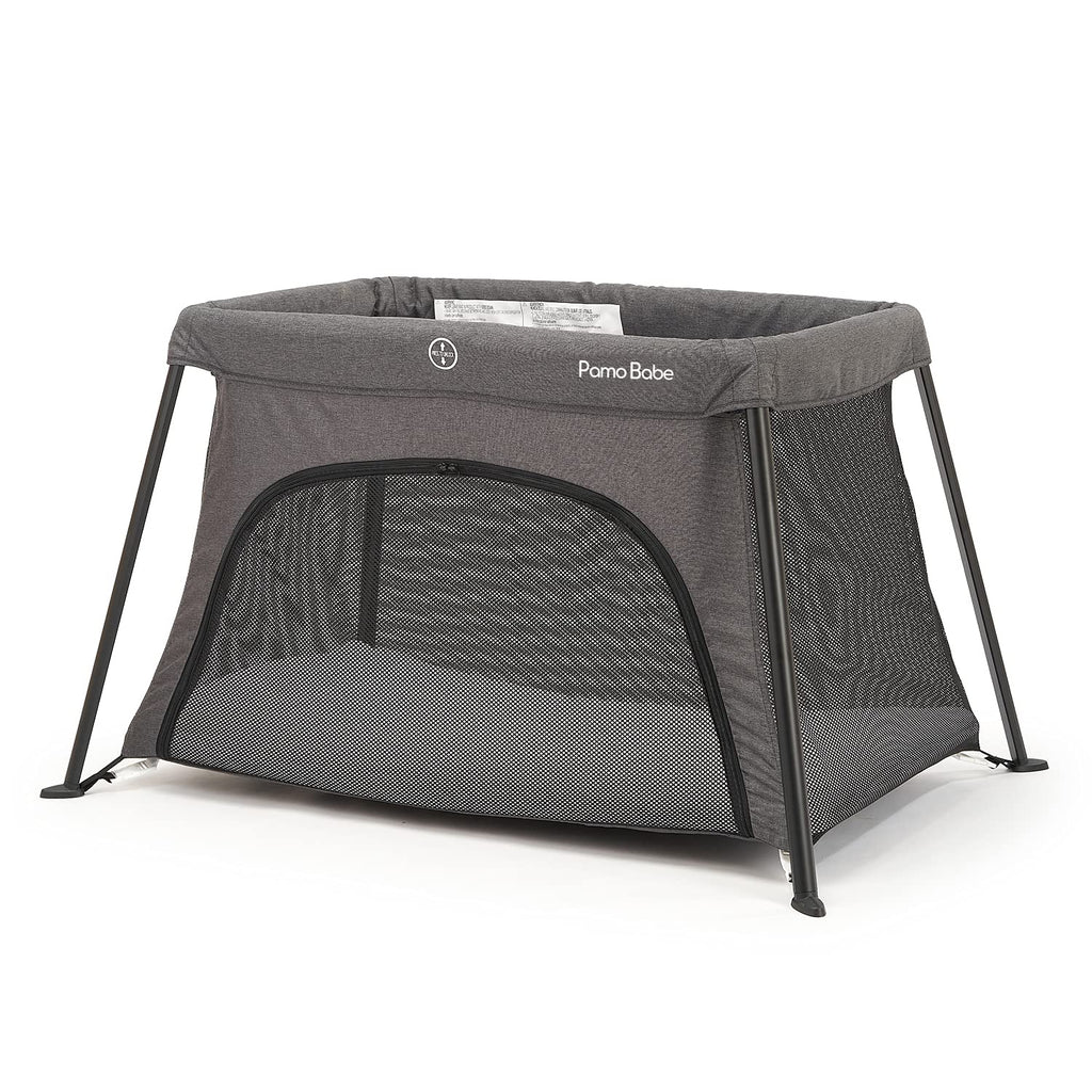 Lightweight Foldable Travel Crib with Carry Bag (Grey) I7200