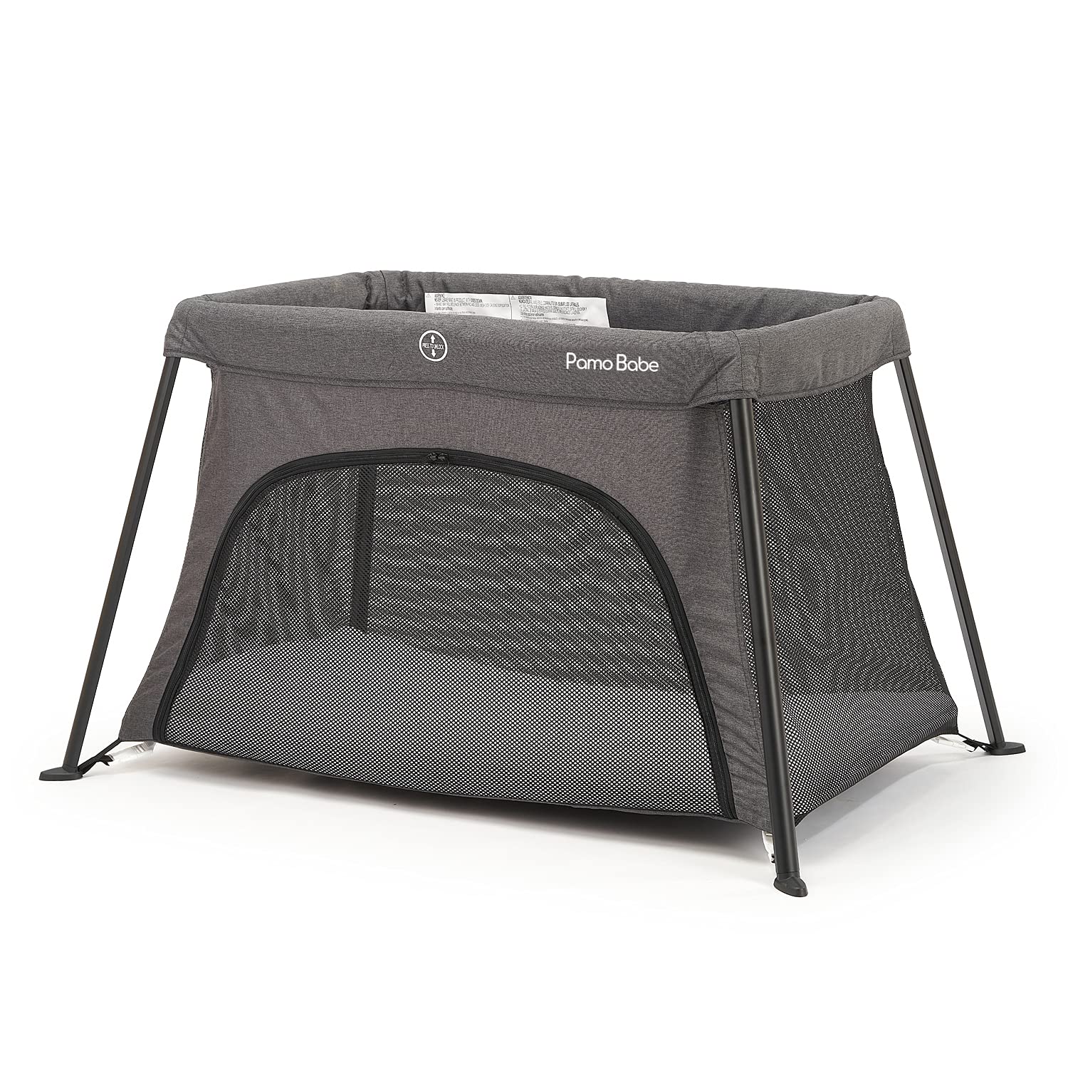 Lightweight Foldable Travel Crib with Carry Bag (Grey) I7200