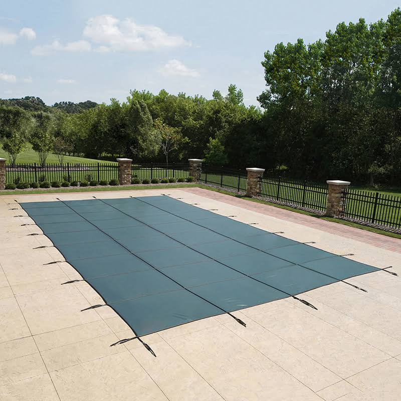 Blue 20-Year Ultra Light Solid Safety Cover for 12-ft x 24-ft Pool W278