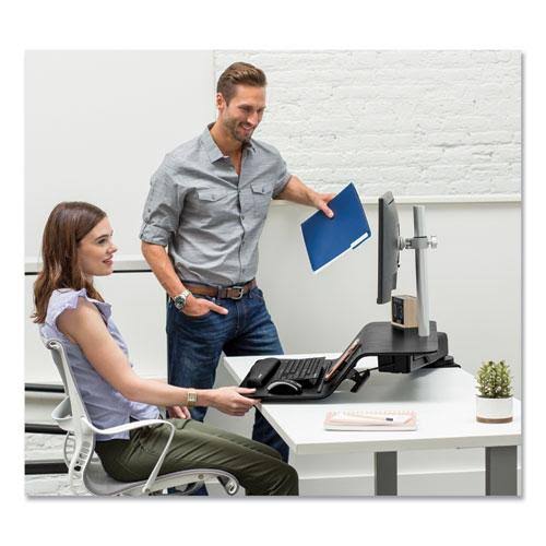 Black Sit-Stand Workstation V4041