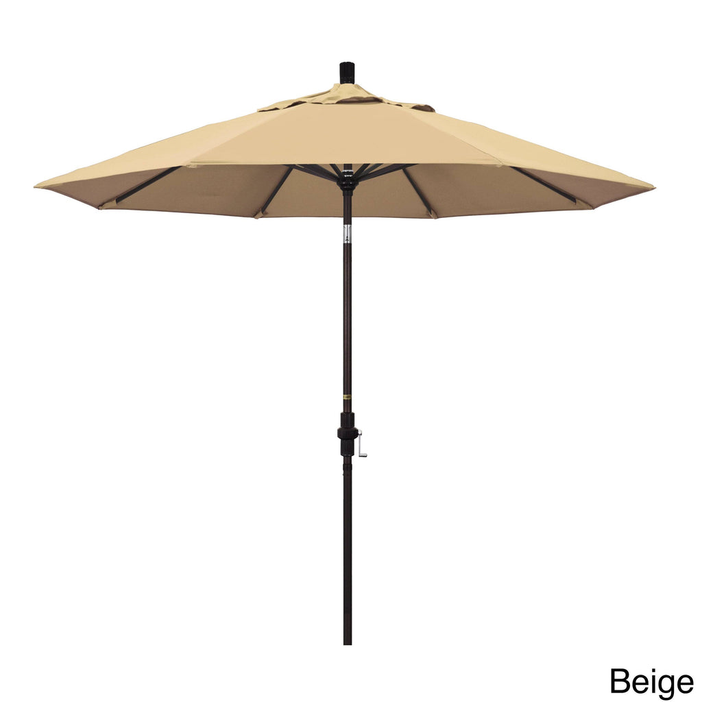Bronze/Pacifica/Navy Blue Aluminum Market Umbrella M58590
