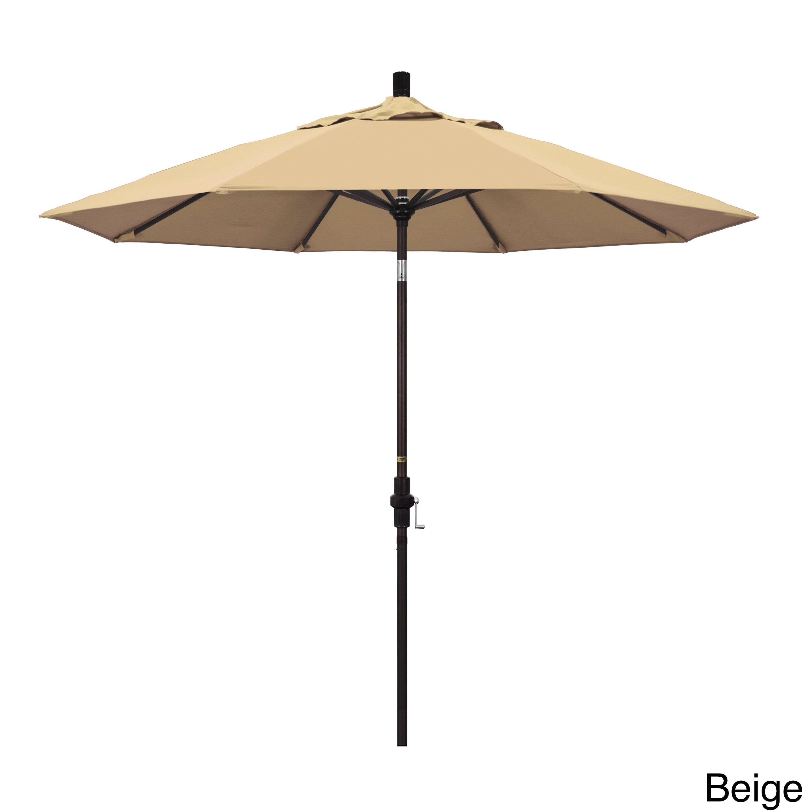 Bronze/Pacifica/Navy Blue Aluminum Market Umbrella M58590
