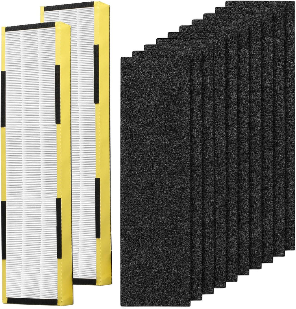 2 Pack Replacement Filter C with 10 Pack Carbon Filters H3691