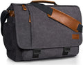 Canvas Laptop Shoulder Bag 17-17.3 Inch Water-resistance D1316