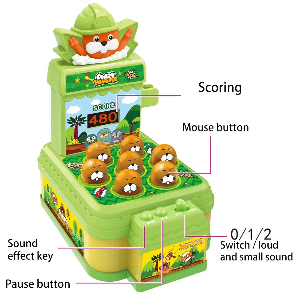 Mini Coin-operated Pound Arcade Game Machine With one Hammers Toy Y895