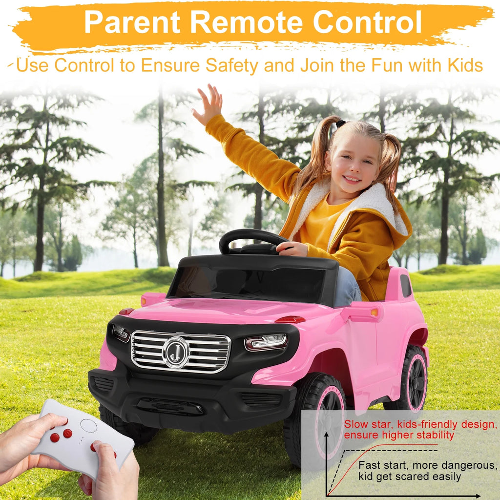 Pink Kids Ride on Car Electric Truck with Remote Control G81107