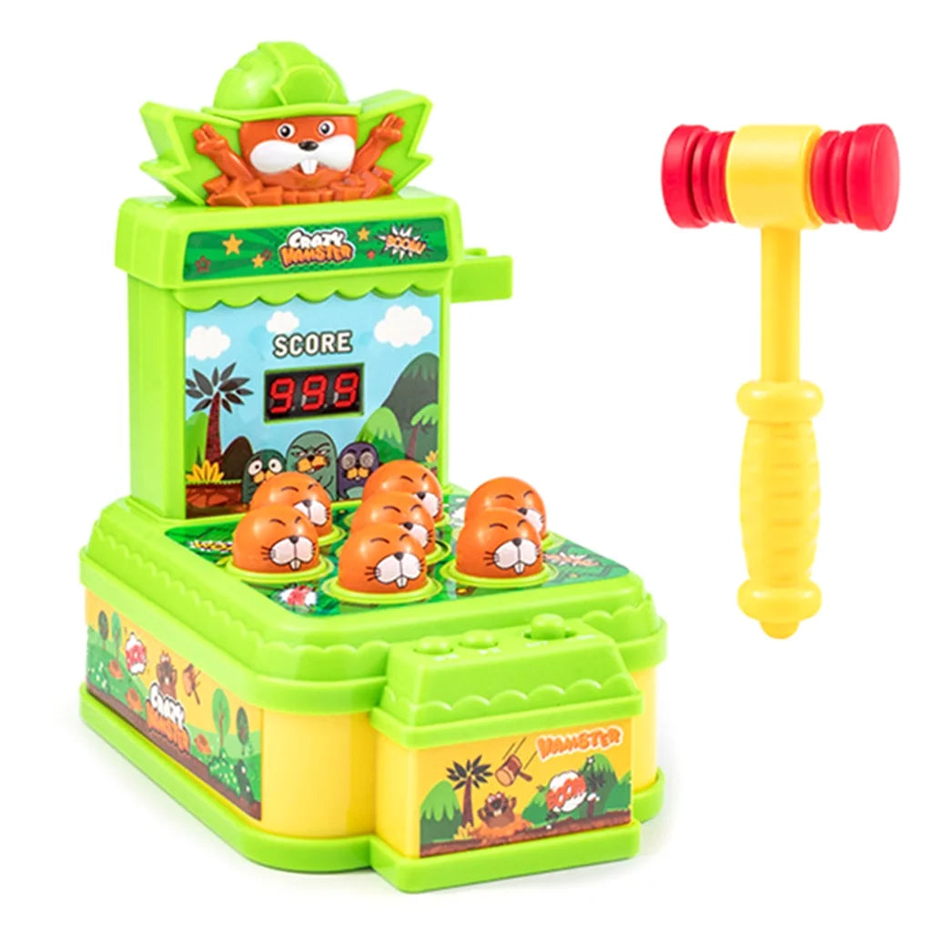 Mini Coin-operated Pound Arcade Game Machine With one Hammers Toy Y895