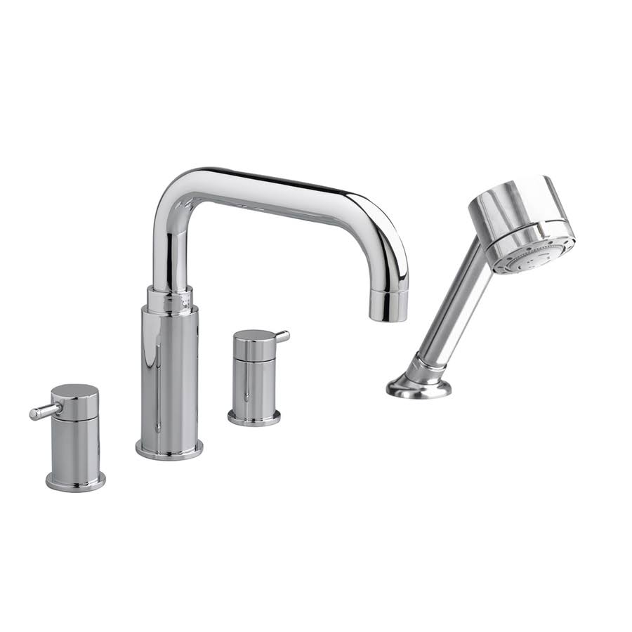 Polished Chrome Deck Mount Tub Filler with Personal Shower E25001