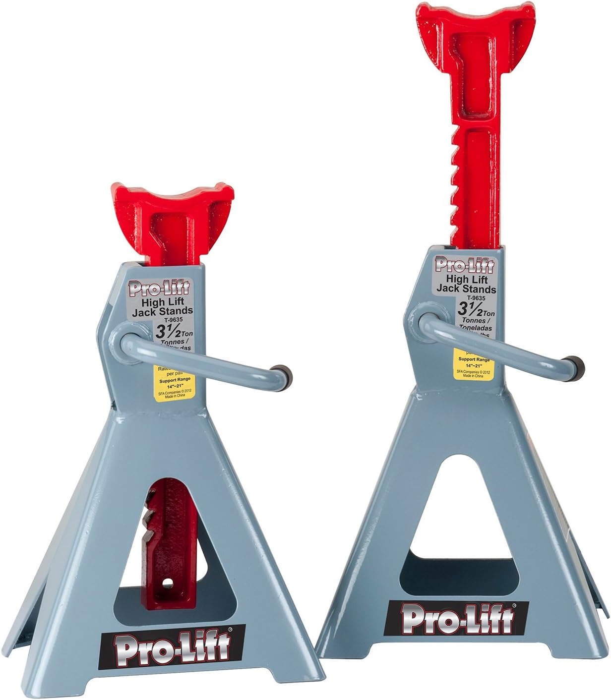 Grey 3.5 Ton High Lift Jack Stand Pack of 2 O1049