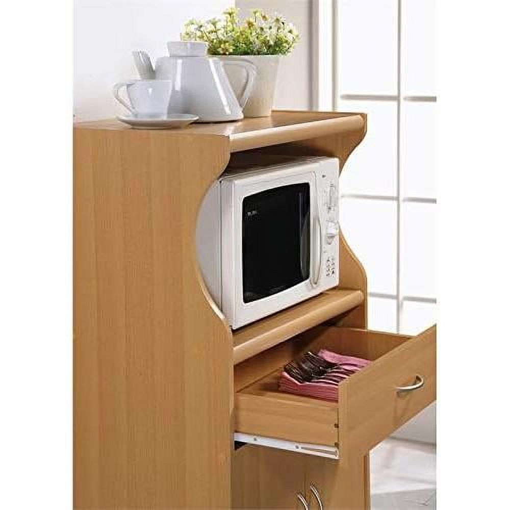 Beech Microwave Kitchen Cart G493743