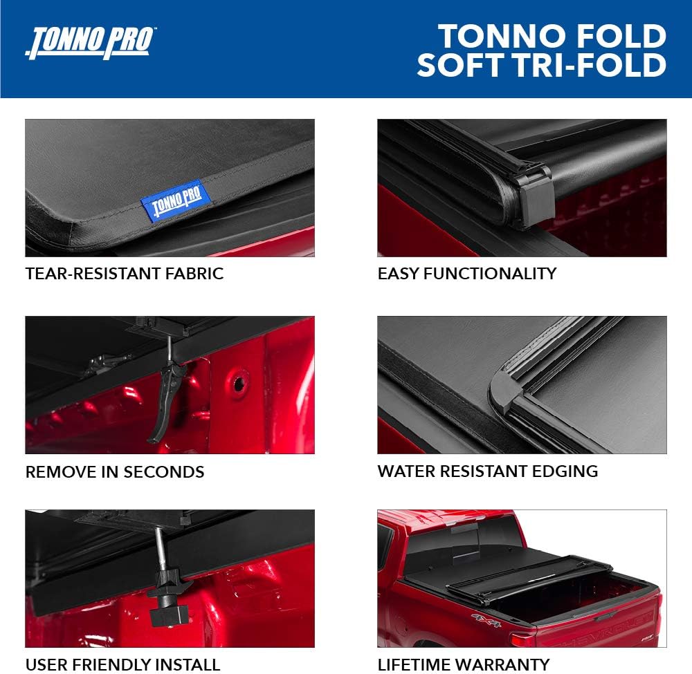 Soft Folding Truck Bed Tonneau Cover W106