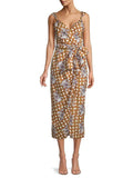 Gingham Whisper Midi Dress V671077