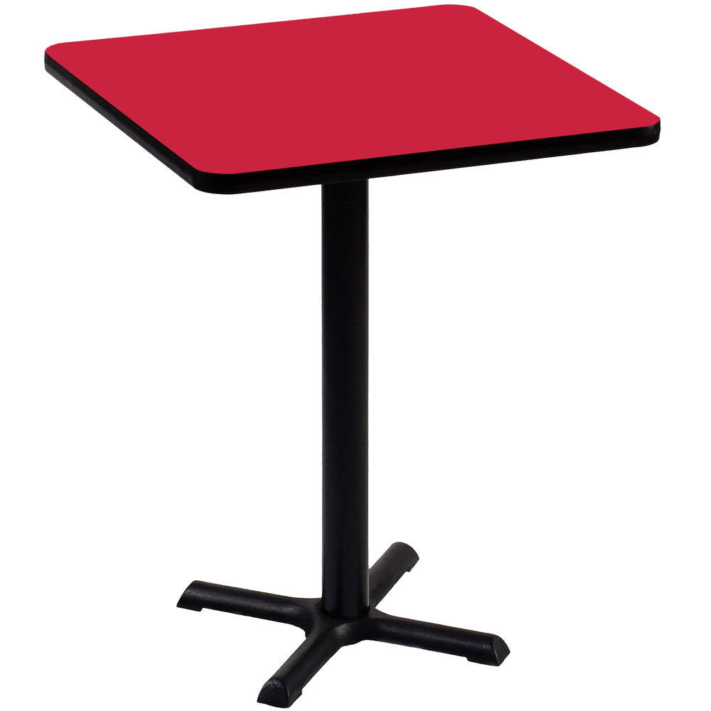 Red Square Pedestal Table I486514