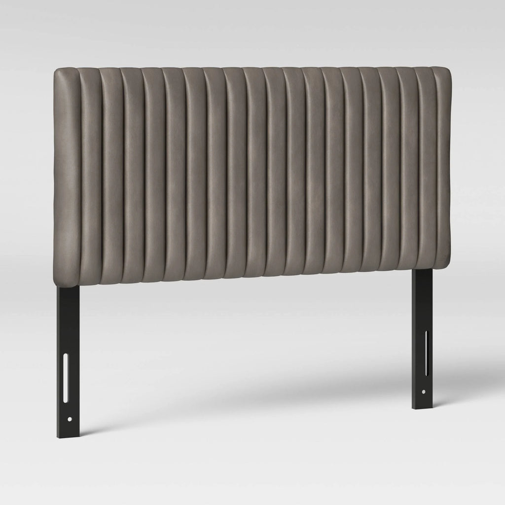 California King Velvet Channel Headboard Z529
