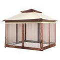 11 x 11 FT Pop up Gazebo Tent with Mosquito Netting Metal Frame PU Coated 250D Oxford Cloth H829131