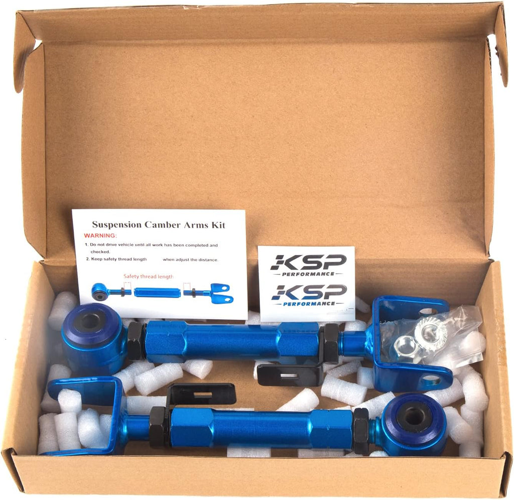 Rear Upper Camber Arms Kit Control Rod Adjustable -2° to +4° U6292