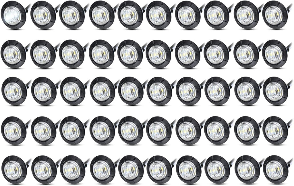 Amber LED Side Marker Light 12V DC with Rubber Grommets N70675