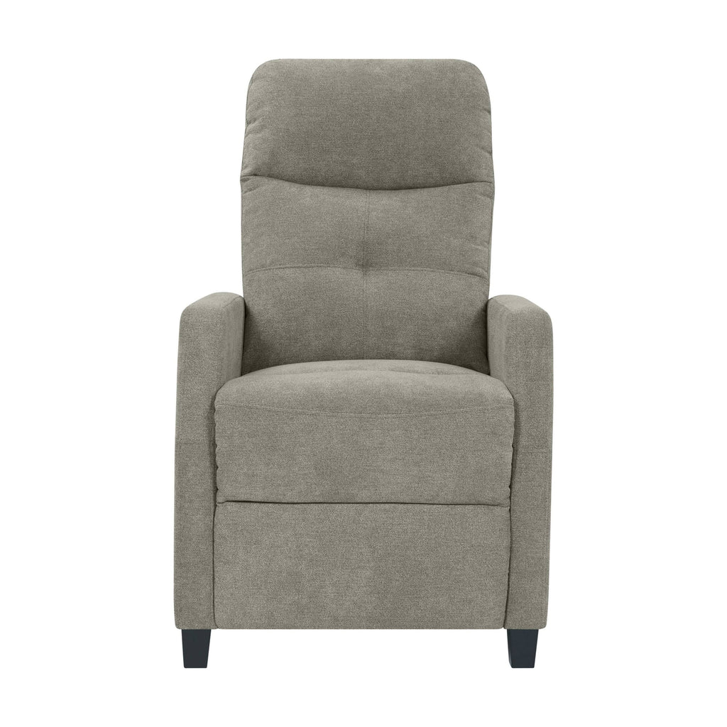 Warm Grey Push-Back Recliner Chair I55590