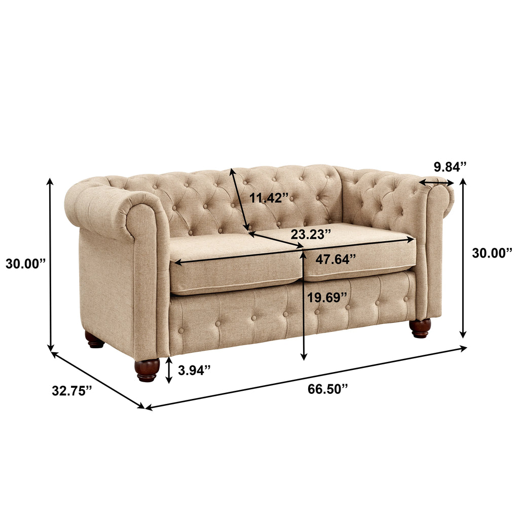 Cream 3pc. Living Room Set P58591