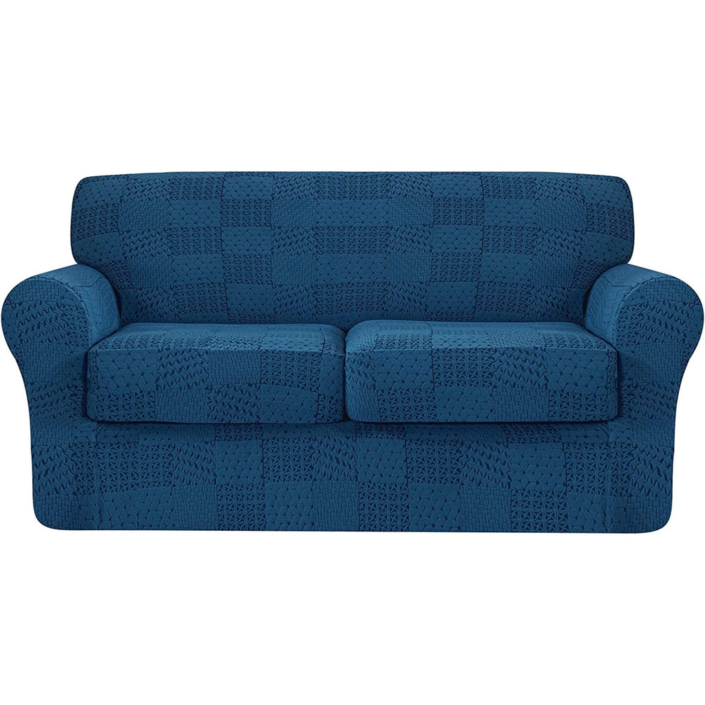 Green Patchwork Pattern Sofa Cover V439