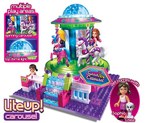 Lite Brix Carousel Playset V7588