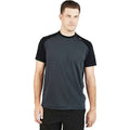 Gray M Baseball Fitness T-Shirt T182