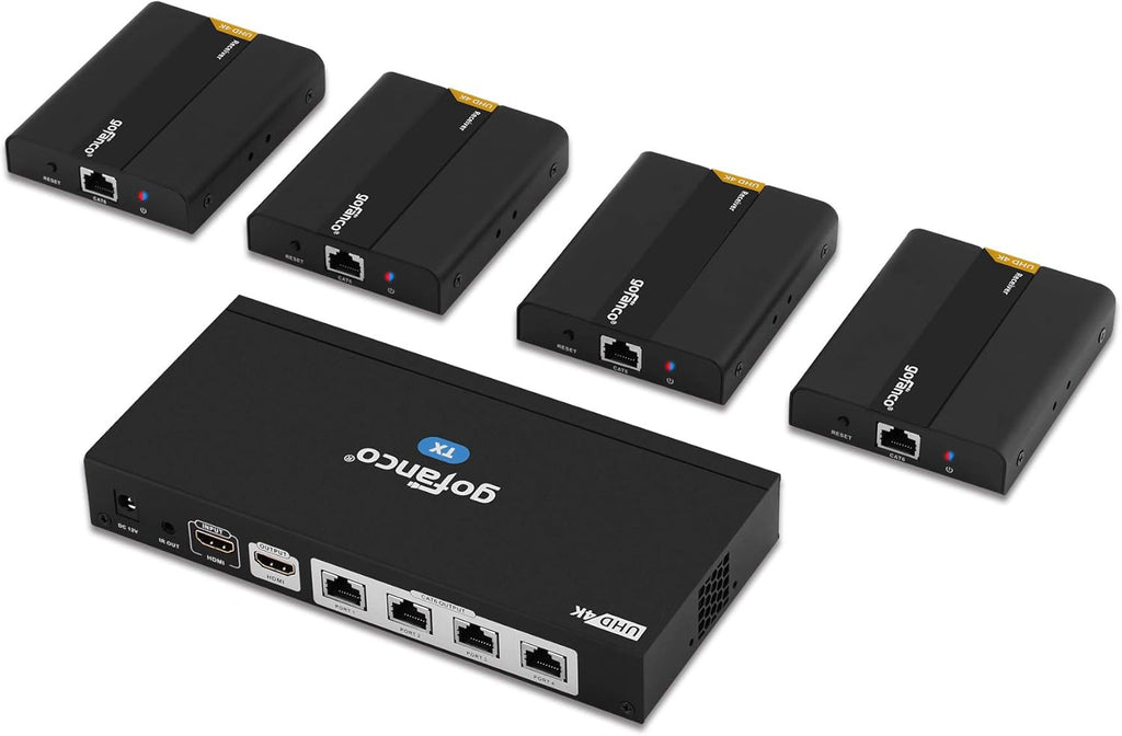 1x2 HDMI Extender Splitter Full HD 1080p Over Ethernet Cable with HDMI Loopout W223