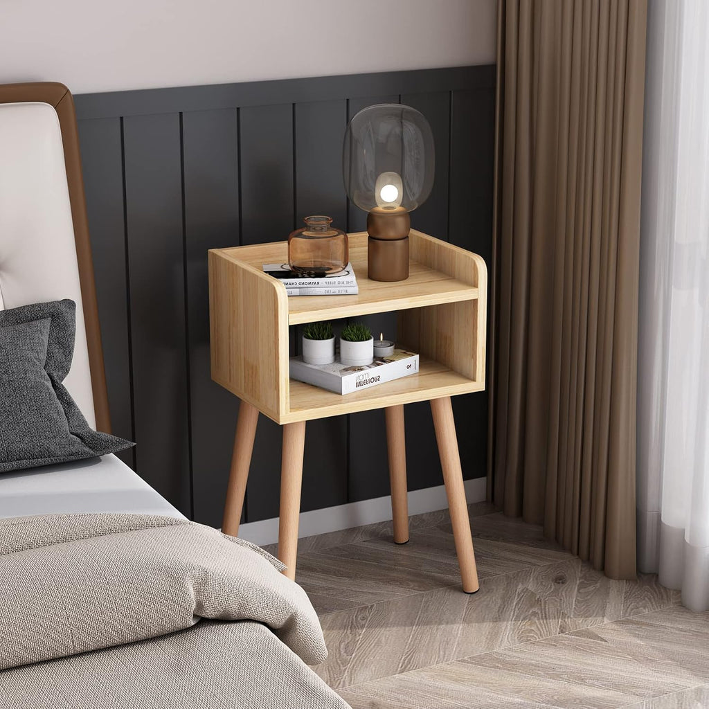 Solid Wood Night Stands Bedside Table Pack of 2 L156