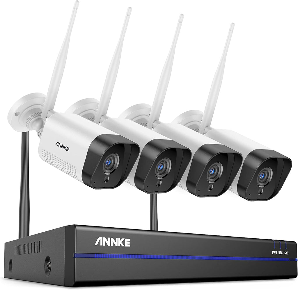 3MP Wireless Security Camera System with 4Pcs IP Cameras V83403