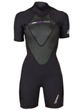 Black 2.5mm Shorty Back Zip Wetsuit O161