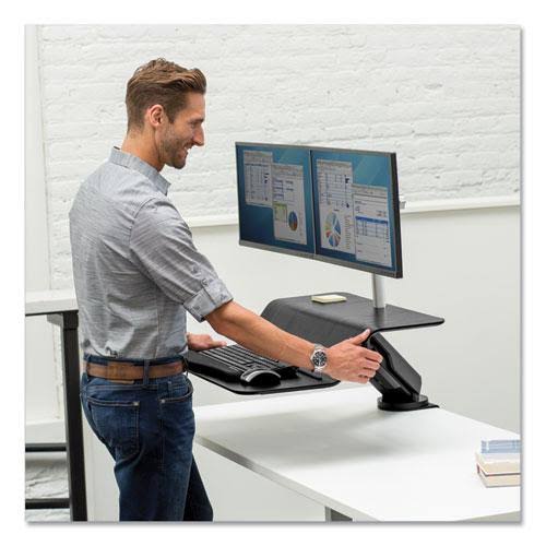 Black Sit-Stand Workstation V4041