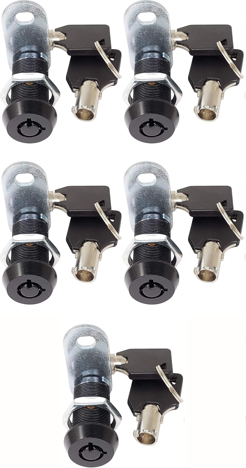 5/8 Inch Chrome Tubular Cam Lock, Pack of 10 Y370