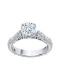 10K Gold Diamond Solitaire Engagement Ring H634