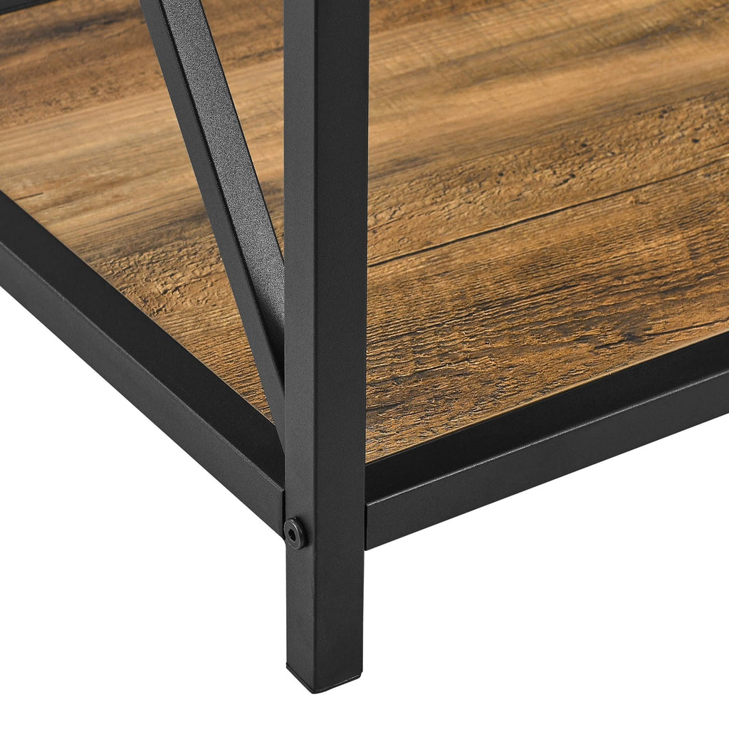 Rustic Oak Tower Bookshelf D73038