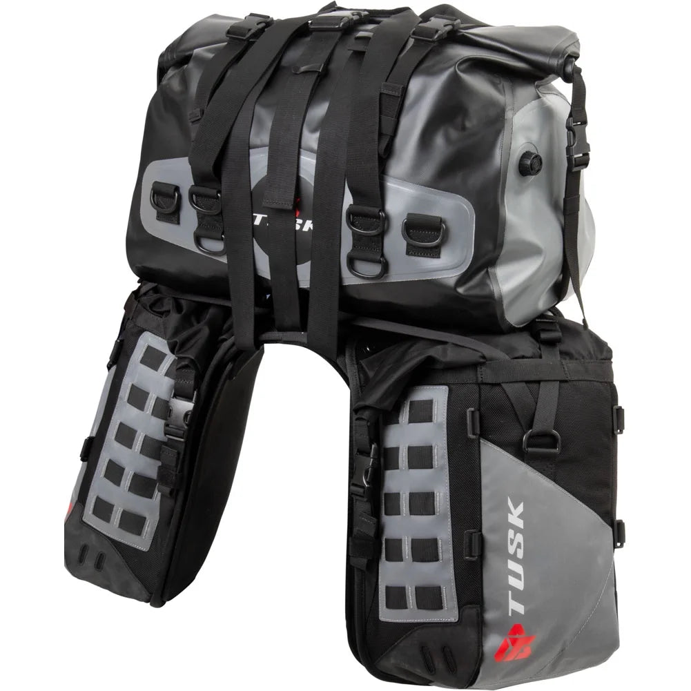 Rackless Luggage System with Medium Dry Duffel Tail Bag Standard Heat Shield A5350